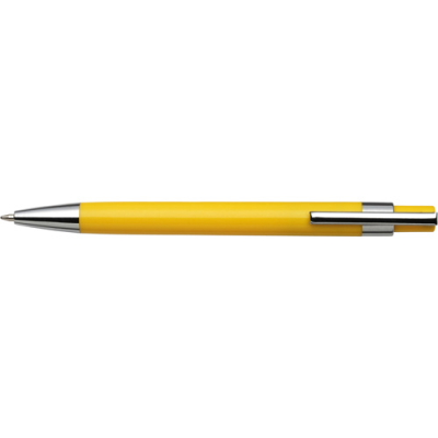 PLASTIC BALL PEN in Yellow.