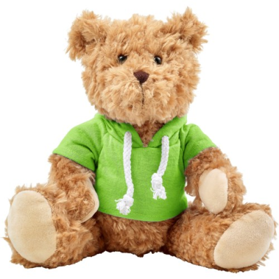 Picture of PLUSH TEDDY BEAR with Hooded Hoody in Green.