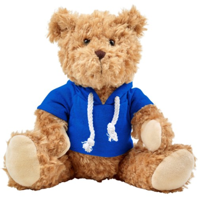 Picture of PLUSH TEDDY BEAR with Hooded Hoody in Blue.