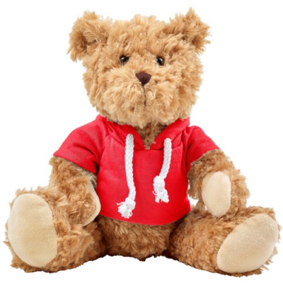 Picture of PLUSH TEDDY BEAR with Hooded Hoody in Red