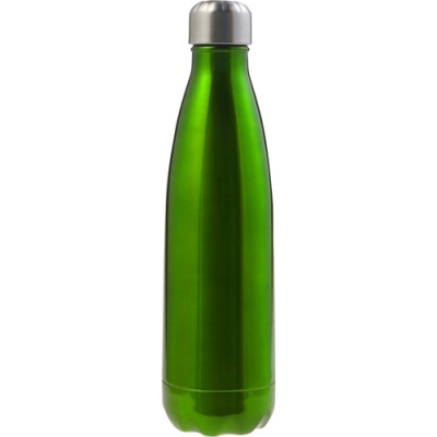 Picture of THE TROPEANO - STAINLESS STEEL METAL DOUBLE WALLED BOTTLE (500ML) in Green.