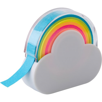 Picture of RAINBOW MEMO TAPE DISPENSER in White.