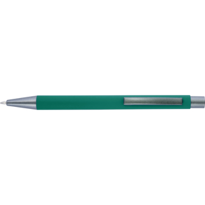 Picture of BALL PEN with Rubber Finish in Green.