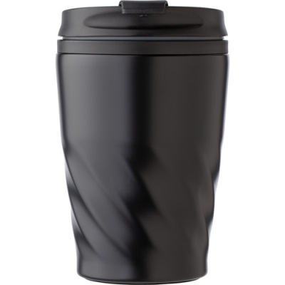 Picture of STAINLESS STEEL METAL MUG (325ML) in Black.