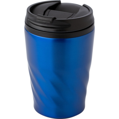 Picture of STAINLESS STEEL METAL MUG (325ML) in Blue.