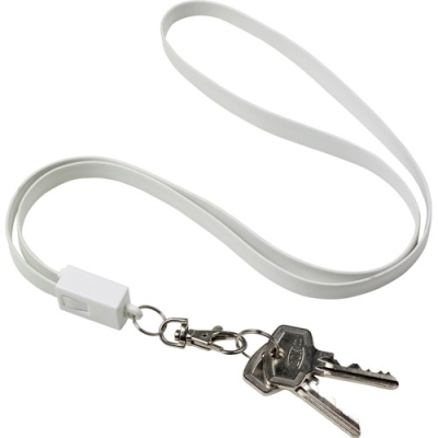 Picture of LANYARD AND CHARGER CABLE in White