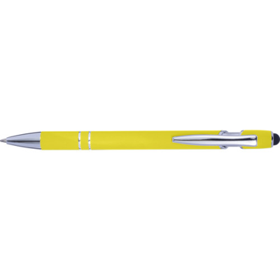 Picture of BALL PEN with Rubber Finish in Yellow