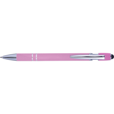 Picture of BALL PEN with Rubber Finish in Pink