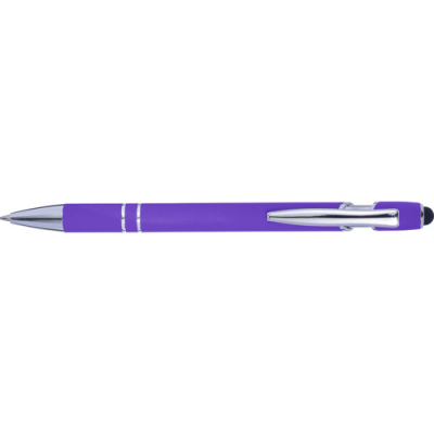 Picture of BALL PEN with Rubber Finish in Purple