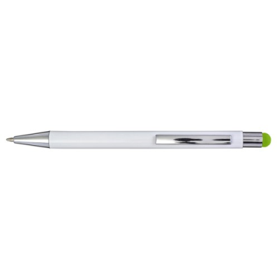 Picture of ALUMINIUM METAL AND PLASTIC BALL PEN in Lime