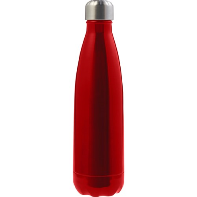 Picture of STAINLESS STEEL METAL SINGLE WALLED BOTTLE (650ML) in Red