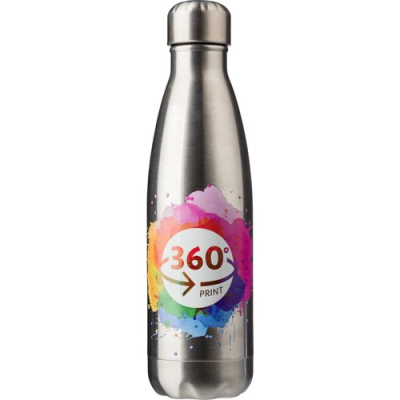 Picture of STAINLESS STEEL METAL SINGLE WALLED BOTTLE (650ML) in Silver