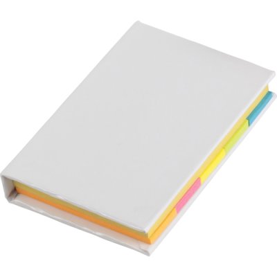 Picture of NOTE BOOK with Sticky Notes in White