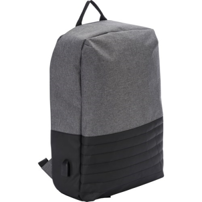 Picture of ANTI-THEFT BACKPACK RUCKSACK in Black.