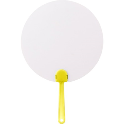 Picture of PAPER HAND FAN in Yellow