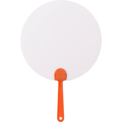 Picture of PAPER HAND FAN in Orange.