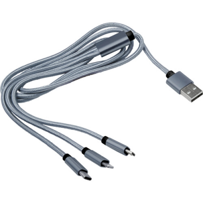 Picture of THE DANBURY - USB CHARGER CABLE in Silver