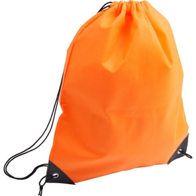 Picture of DRAWSTRING BACKPACK RUCKSACK in Orange