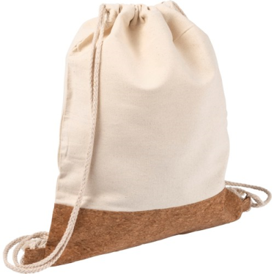 Picture of COTTON BACKPACK RUCKSACK in Khaki