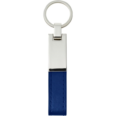 Picture of KEY HOLDER KEYRING with PU Loop in Cobalt Blue