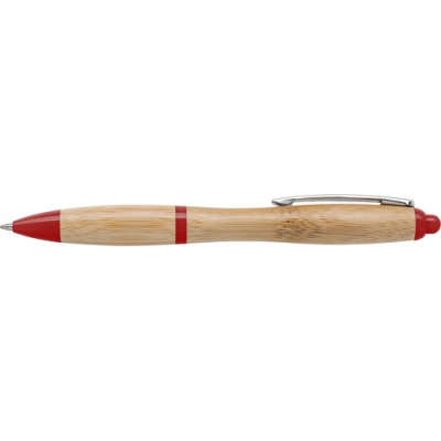 Picture of BAMBOO BALL PEN in Red.