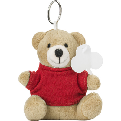 Picture of TEDDY BEAR KEYRING in Red