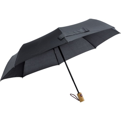 Picture of FOLDING PONGEE UMBRELLA in Black