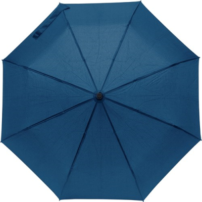 Picture of FOLDING PONGEE UMBRELLA in Blue.