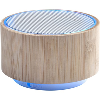 Picture of THE RAVEN - BAMBOO CORDLESS SPEAKER in Brown.