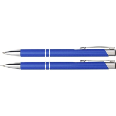 Picture of ALUMINIUM METAL WRITING SET in Cobalt Blue