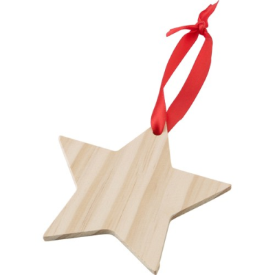 Picture of WOOD STAR in Brown.