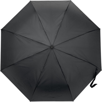 Picture of FOLDING PONGEE UMBRELLA in Black.