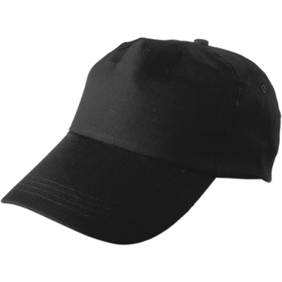 Picture of BASEBALL CAP, COTTON TWILL in Black.