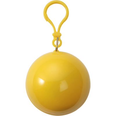 PONCHO in a Plastic Ball in Yellow.