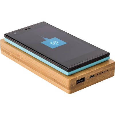 Picture of BAMBOO POWER BANK in Brown