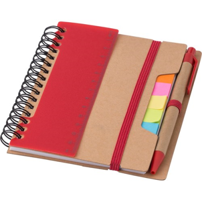 Picture of RECYCLED NOTE BOOK in Red.