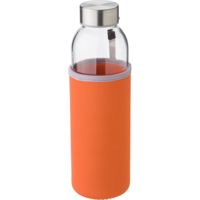 Picture of GLASS DRINK BOTTLE (500ML) in Orange