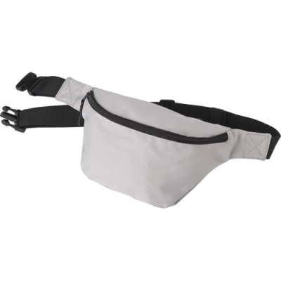 Picture of POLYESTER (600D) WAIST BAG in Grey.