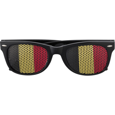 Picture of PEXIGLASS SUNGLASSES in Black & Yellow & Red.