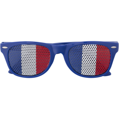 Picture of PEXIGLASS SUNGLASSES in Blue & White & Red.