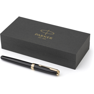 Picture of PARKER SONNET ROLLERBALL PEN in Black.