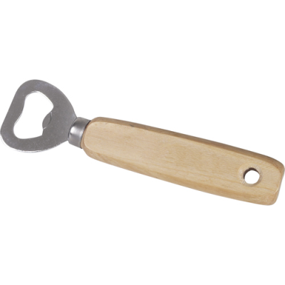 WOOD BOTTLE OPENER in Brown.