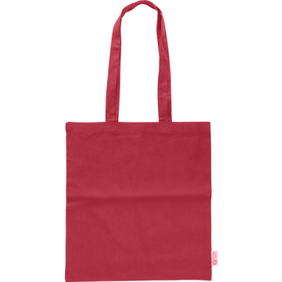 Picture of RECYCLED COTTON SHOPPER TOTE BAG in Red