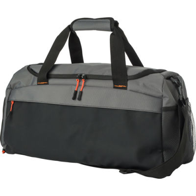 Picture of TWO-TONE SPORTS BAG in Grey