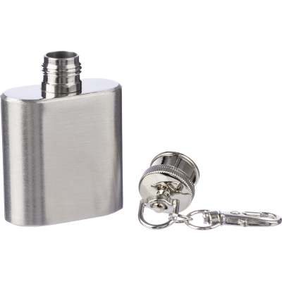 Picture of STAINLESS STEEL METAL HIP FLASK (30ML) in Silver