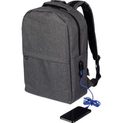 Picture of RPET BACKPACK RUCKSACK in Grey