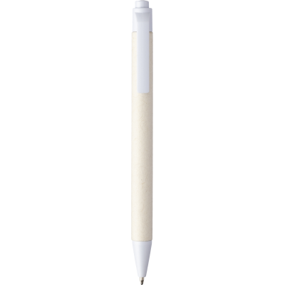 Picture of RECYCLED MILK CARTON BALL PEN in White