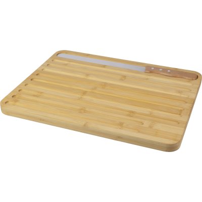 Picture of BAMBOO BREAD CUTTING BOARD in Brown