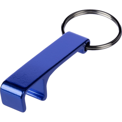 Picture of RECYCLED KEY HOLDER KEYRING BOTTLE OPENER in Cobalt Blue