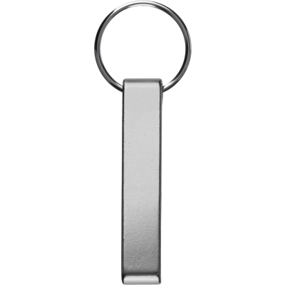 Picture of RECYCLED KEY HOLDER KEYRING BOTTLE OPENER in Silver